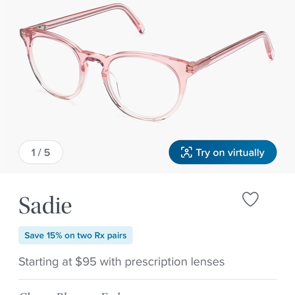 Warby Parker Sadie - Cherry Blossom - Picture 9 of 13